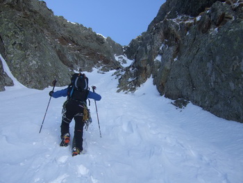 Winterbergsteigen am Hochstubofen - Ostkarfall und Ostwandrinne