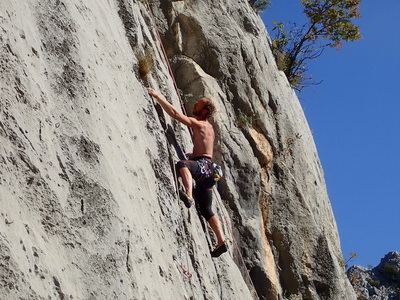 Andy klettert Homo Glei 5c