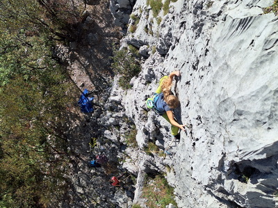 Klettern im Val Rosandra - Sektor Grabceva stena