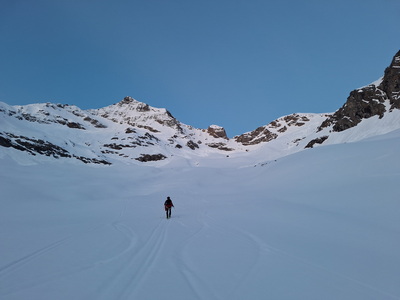 Piz Cambrena 3607m über das Val d'Arlas