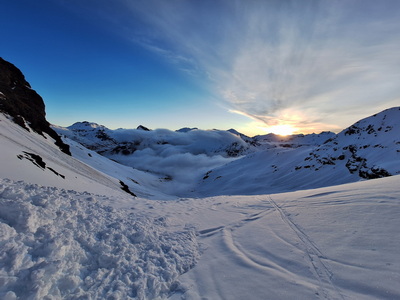 Piz Cambrena 3607m über das Val d'Arlas