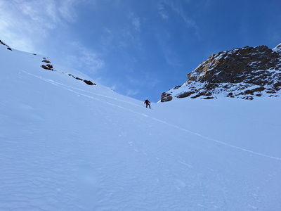 Piz Cambrena 3607m über das Val d'Arlas