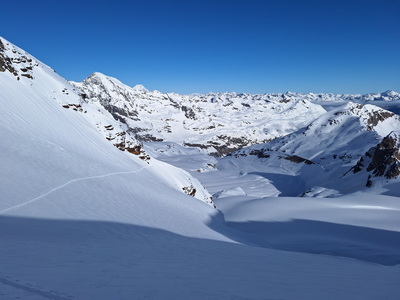 Piz Cambrena 3607m über das Val d'Arlas