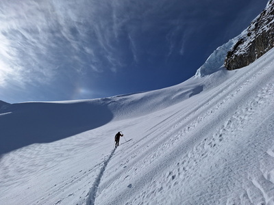 Piz Cambrena 3607m über das Val d'Arlas