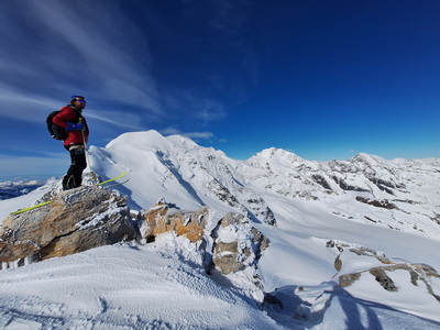 Piz Cambrena 3607m über das Val d'Arlas
