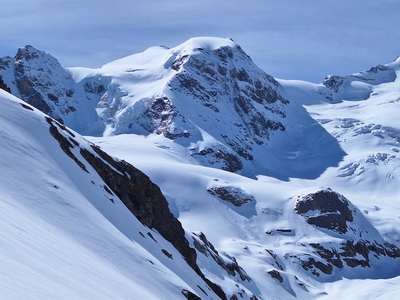 Piz Cambrena 3607m über das Val d'Arlas