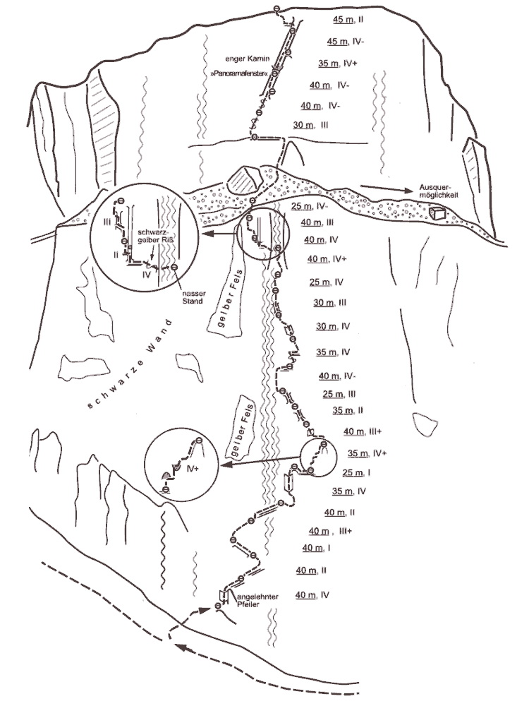 Topo Fedele Pordoispitze NW Wand