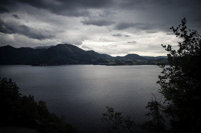 Dunkle Wolken ziehen über den See, hoffentlich wird es besser!